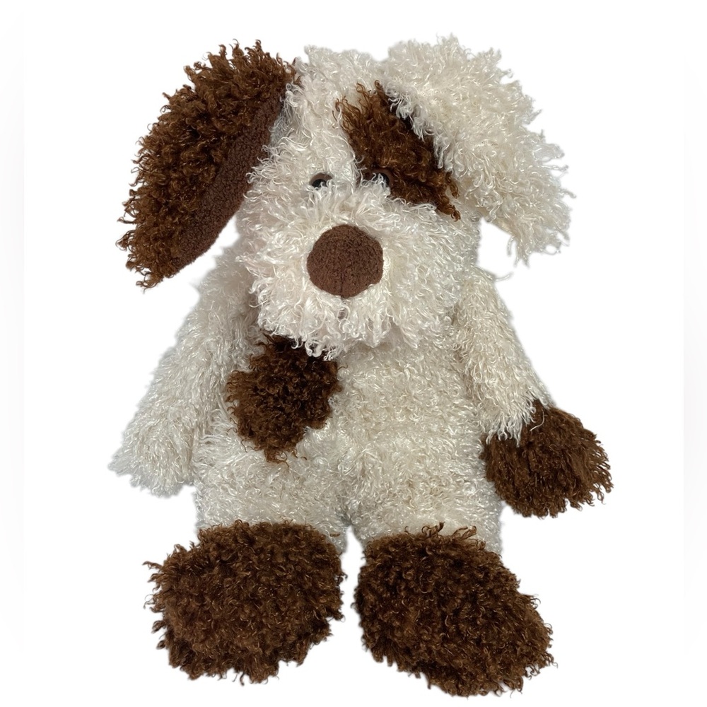VTG Animal Adventure 2005 Puppy Dog Floppy Stuffed Plush Cream Brown 10"-13".‎